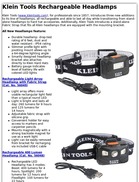 Klein Tools Rechargeable Headlamps