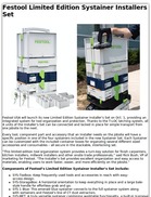 Festool Limited Edition Systainer Installers Set
