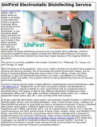 UniFirst Electrostatic Disinfecting Service