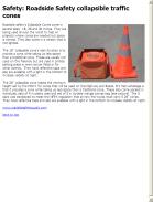 Roadside Safety collapsible traffic cones