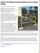 Portable Guardrail System from Capital Safety