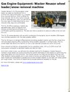 Wacker Neuson wheel loader/snow removal machine