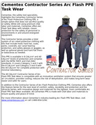 Cementex Contractor Series Arc Flash PPE Task Wear