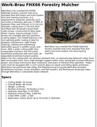 Werk-Brau FHX66 Forestry Mulcher