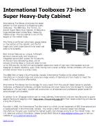 International Toolboxes 73-inch Super Heavy-Duty Cabinet