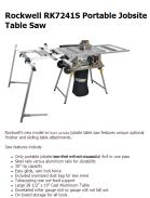 Rockwell RK7241S Portable Jobsite Table Saw