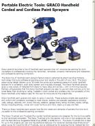 GRACO Handheld Corded and Cordless Paint Sprayers