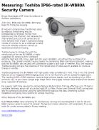 Toshiba IP66-rated IK-WB80A Security Camera