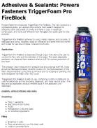 Powers Fasteners TriggerFoam Pro FireBlock