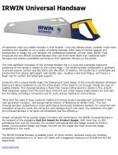 Irwin Evo Handsaw Universal 525mm 10T/11P | Irwin Hand Saws