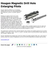 Hougen Magnetic Drill Hole Enlarging Pilots - Contractor Supply Magazine