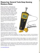 General Tools Moisture Meter MMD950 - Humidity Sensor - Pin Type / Pinless  Device - Spherical Sensor