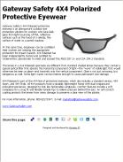 Gateway Safety 4X4 Polarized Protective Eyewear