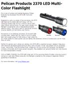Pelican Products 2370 LED Multi-Color Flashlight