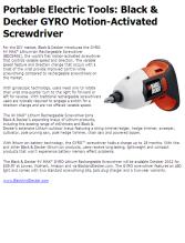 Review of Black & Decker BDCS40G Max Gyro Screwdriver