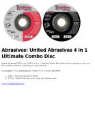 United Abrasives 4 in 1 Ultimate Combo Disc