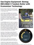 Bomag BW138AD-5 Tandem Roller with Economizer Technology