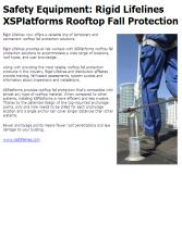 Safety Equipment: Rigid Lifelines XSPlatforms Rooftop Fall Protection ...