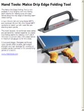 High Leverage Drip Edge Folding Tools - Malco Products