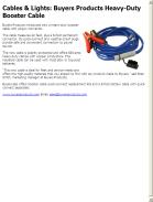 Buyers Products Heavy-Duty Booster Cable