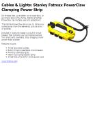 Stanley Fatmax Powerclaw Clamping Power Strip