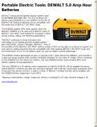 DEWALT 5.0 Amp Hour Batteries