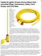 Ericson Perma-Kleen Anti-microbial Plugs, Connectors, Cable, Cord Drops, and Cord Sets