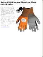 CR919 Samurai Glove from Global Glove & Safety