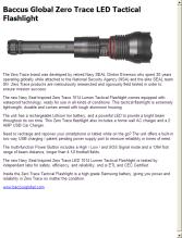 zero trace rechargeable flashlight