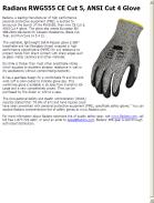 Radians RWG555 CE Cut 5, ANSI Cut 4 Glove