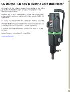 CS Unitec PLD 450 B Electric Core Drill Motor