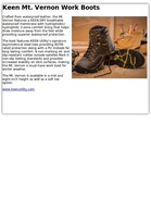 Keen Mt. Vernon Work Boots