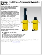Enerpac Multi-Stage Telescopic Hydraulic Cylinders