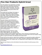 Five Star Products Hybrid Grout