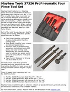 Mayhew Tools 37326 ProPneumatic Four Piece Tool Set