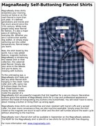 MagnaReady Self-Buttoning Flannel Shirts