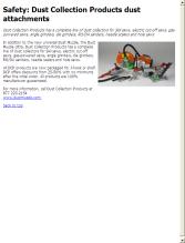 Safety: Dust Collection Products dust attachments - Contractor Supply