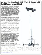 Larson Electronics 3000-Watt 5-Stage LED Skid Mount Light Plant