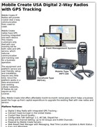 Mobile Create USA Digital 2-Way Radios with GPS Tracking