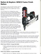 SENCO Fusion Finish Nailers Combine Best of Air, Cordless Technologies