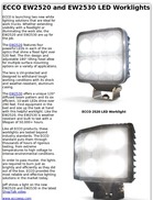 ECCO EW2520 and EW2530 LED Worklights