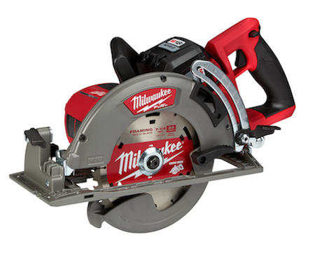 The M18 FUEL 7 1/4-inch Rear Handle Circular Saw generates the power of a 15-amp corded saw and cuts faster than the leading corded units.