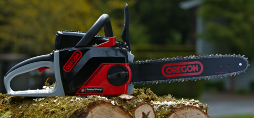 Blount announces the launch of the new OREGON PowerNow 40V MAX* Cordless Chainsaw.