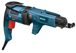 The Bosch SG450AF, which includes the SG450 Screwgun enhanced by an auto-feed attachment, marks an exciting new extension of the Bosch screwgun line. The attachment’s collated screw strip guide holds screw strips in place, allowing users to effortlessly work without the hassle of handling screws.