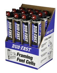 Now that DUO-FAST fuel cells are available for individual sale or as part of a 12-cell bulk pack, it’s easier than ever for users to power up their cordless framing projects with the longest lasting, best performing fuel cells on the market.
