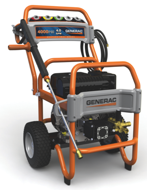 This 4000-psi washer is the top offering in Generac's all-new six-model commercial and residential pressure washer line. 