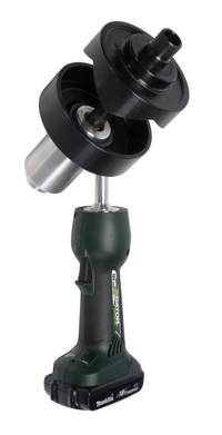Greenlee's new Battery-Powered Knockout Punch Driver is capable of punching up to 6-inch conduit holes in 14-gauge mild steel or up to 2-inch in 14-gauge stainless steel.
