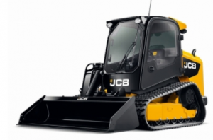 The American-made JCB 300T track loader