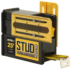 The patented Stud-Squared Power Tape from Johnson Level & Tool.