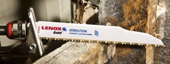 The patent-pending T2 Technology blades deliver 100% longer blade life and 25% faster cutting compared to the previous generation of LENOX Demolition & Wood reciprocating saw blades.
